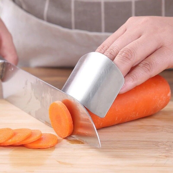 1Pcs Stainless Steel Finger Protector Anti-cut Finger Guard Kitchen Tools Safe