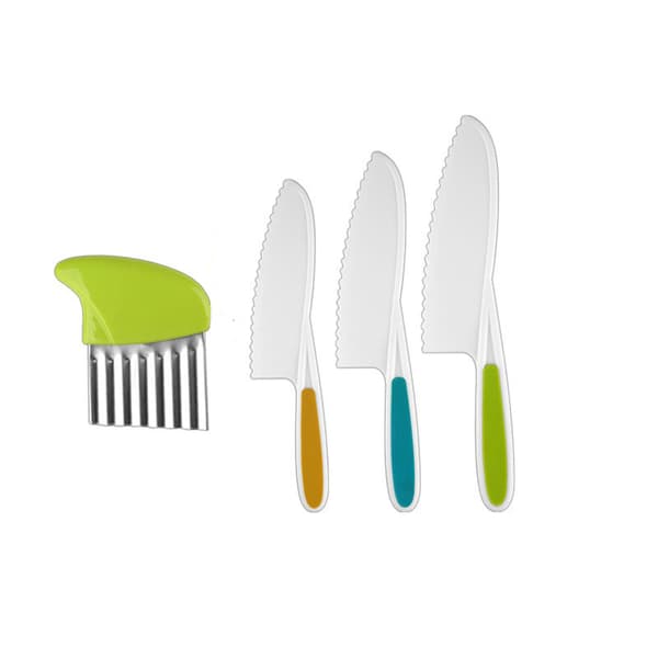 Kids Kitchen Knives Kitchen Set Kids Cookware Multicolored 4 sets