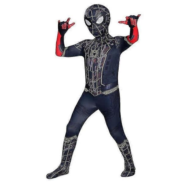 Spiderman Heroes Does Not Return Kostyme for Barn og Voksne Black 180cm