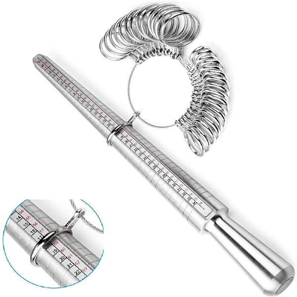 Ringmåler med ringmål og ringstok