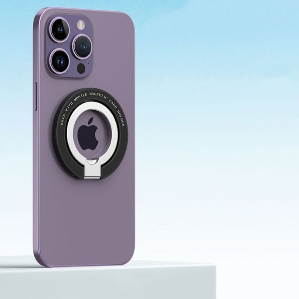 Magnetisk mobiltelefonringhållare, fingergrepp kompatibelt med MagSafe mobiltelefonring