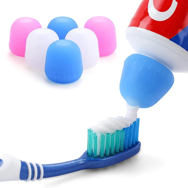 4 Pcs Toothpaste Cap Self Closing Toothpaste Squeezer Dispenser Hygiene No Mess