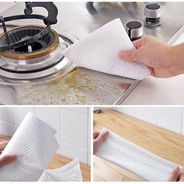Rengøringsklude Mikrofiberklud Engangs Non-Woven Kludservietter Til Våd Og Tør