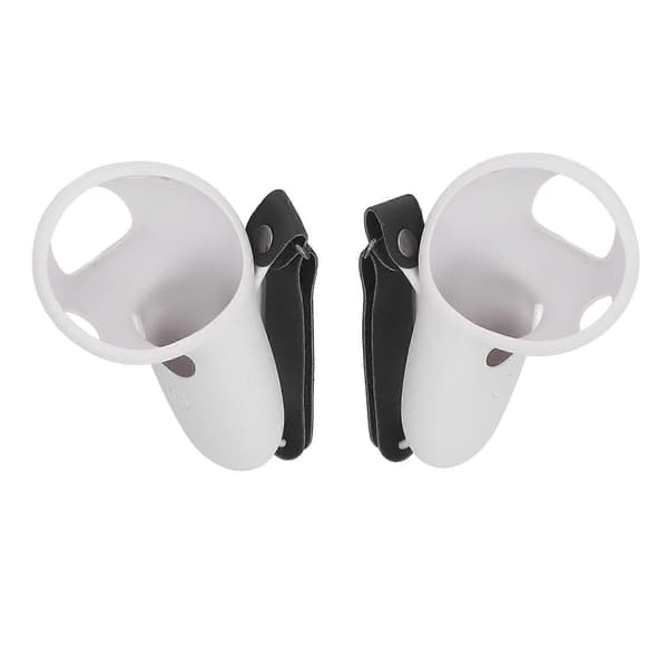 2st Touch Controller Grip Cover Silikongreppskydd med knogremmar för Meta Quest Pro Grey Style B