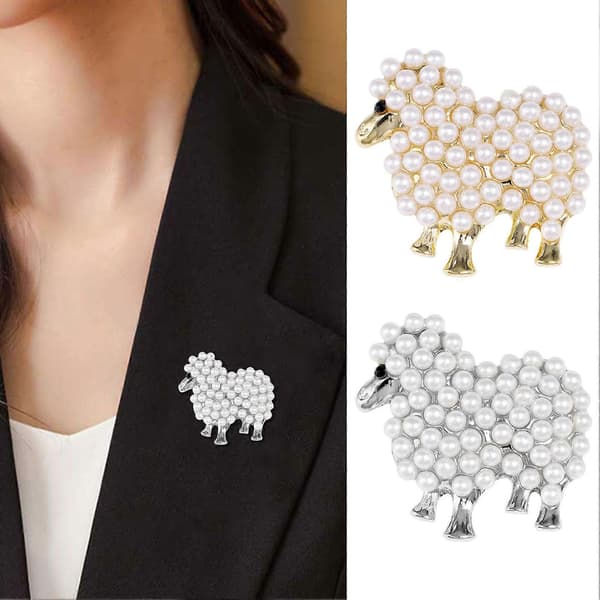 Tegneserie-stil Pin – 3D Design – til Kvinder og Piger Silver