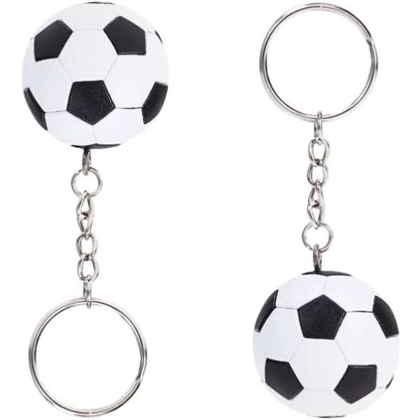 2PCS Sports Ball Nøkkelring Mini Fotball Nøkkelholder Bursdagsgave for Barn Tenåringer