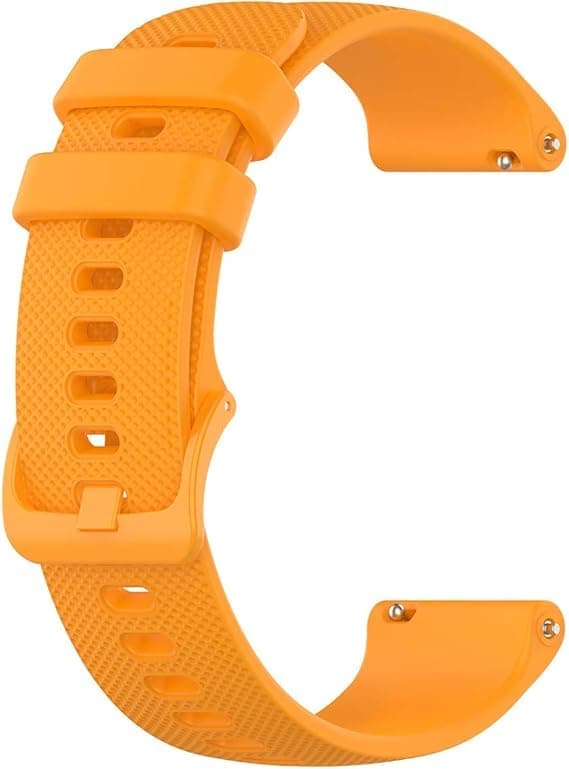 20 mm ravgul silikonrem, fleksibel silikongummi, rask