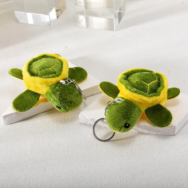 Stuffed Turtle Keychain Mini Turtle Keyring Cute Keychain Pendant