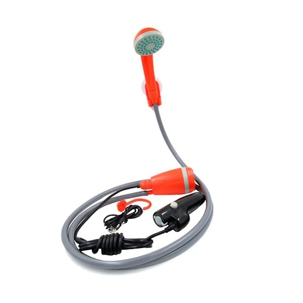 Utendørsdusj USB Oppladbar Bærbar Dusj Utendørsdusj Oransje (Oransje)