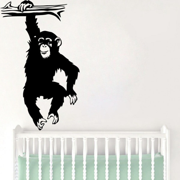 Gorilla Wall Sticker Home Decor Decoration Kids Rooms Background Wall Art Decal