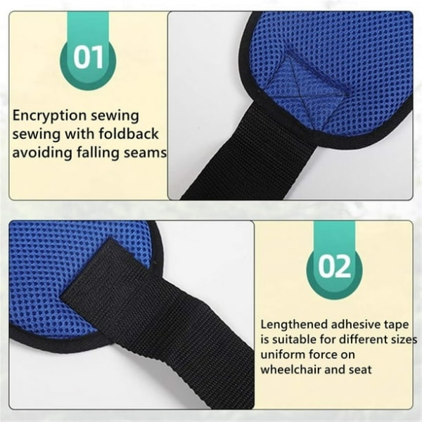 Adjustable Wheelchair Seat Belt Wheelchair Seat Belts For Patients Cushion Harness Straps With Easy Release Buckle