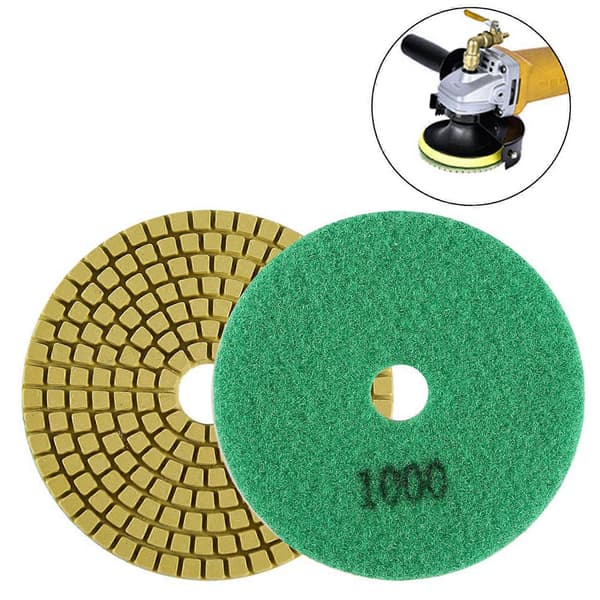 100 mm 4\" våd diamant slibeskive poleringspude til granit marmor sten 1000