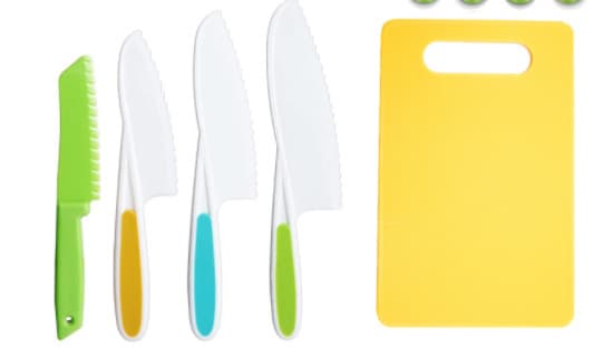 Kids Kitchen Knives Kitchen Set Kids Cookware Multicolored 5pcs set-1