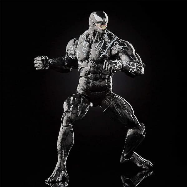 Marvel Venom Action Figure, Movable Joints Toy Figures Venom Collector Model With Replaceable Accessories Gift For Fans