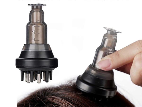 1 ST Mini Hårbottenmassageapplikator Hårolja Flytande Styrande Massagerkam