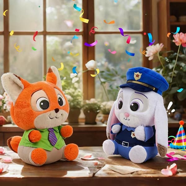 Zootropolis Judy Hopps & Nick Wilde Plyslegetøj, Superbløde Kæledyrsdukker til Børnepræmie B B 45cm