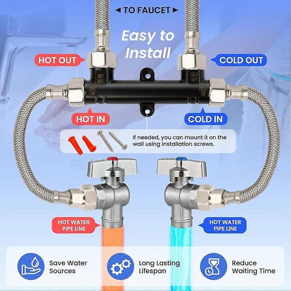 595926 Solid kobber sensorventil, til Watts Premier 500800/500805 & Grundfos Up Comfort Series Black