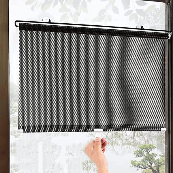 (40x60cm/16x24in) Sun Protection Suction Cup Roller Blind, No Drilling