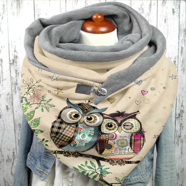 Cat Cartoon Cute Clip Style Scarf 3D All Over Printed Scarf and Shawl Warm for Women