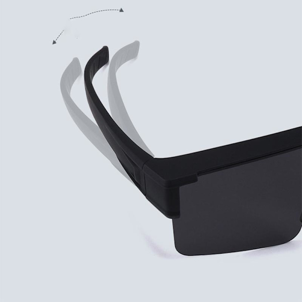 Polariserede Clip-on Solbriller - Blank Sort Ramme