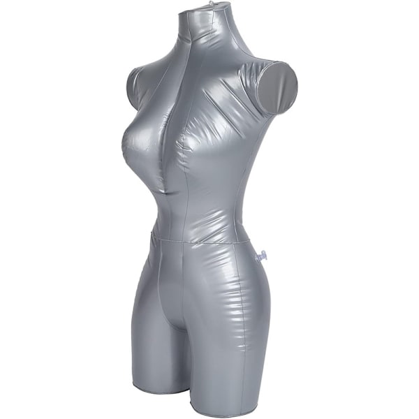 Oppblåsbar kvinne-mannekeng, kroppsklær vindusutstilling for klesutstilling, halv kroppsmodell arm torso topp skjorte form display