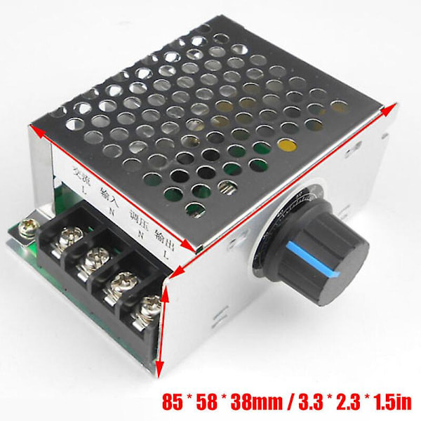 220V AC Enfas Motorstyrenhet - Fläktmotorvarvtalsregulator