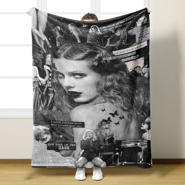 Taylor Swift The Eras Tour Filt Højopløselig Blød Varm Fluffy Filt til Soveværelse, Flanel, Sofa, Festdekorationsgave