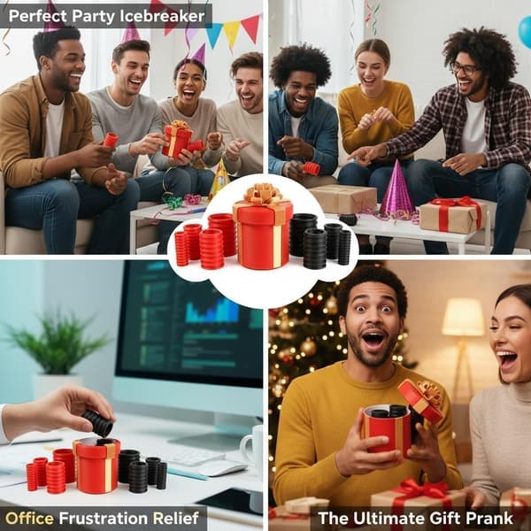 Irriterande presentförpackning med skruvar, presentförpackning för vuxna, överraskande pengapusselpresentförpackning för kontantgåvor, 3D-printad