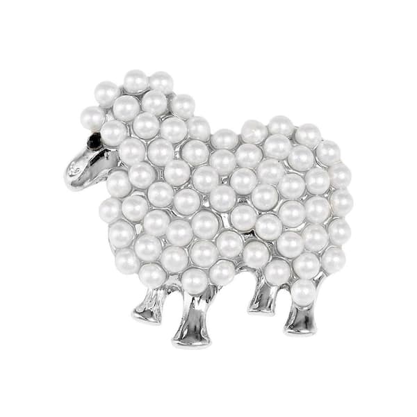 Tecknad stilnål – 3D-design – för kvinnor och flickor Silver