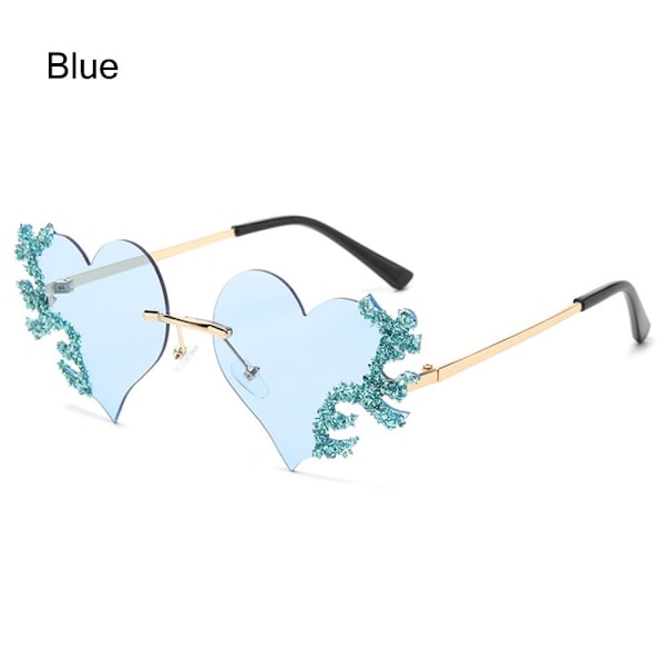 Flame Heart aurinkolasit SININEN Blue