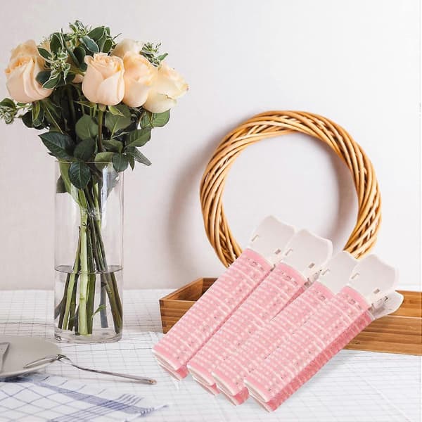 Hårruller med klips Volumgivende luggkrøller Stylingtilbehør Verktøy Bærbare selvgripende volumhårrotklips, 4 STK, Rosa (Rosa) Rosa 1 stk (P