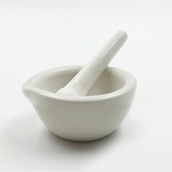 Mortar And Pestle Tools Set Chinese Style Ceramics Spice Mill Grinder Kitchen