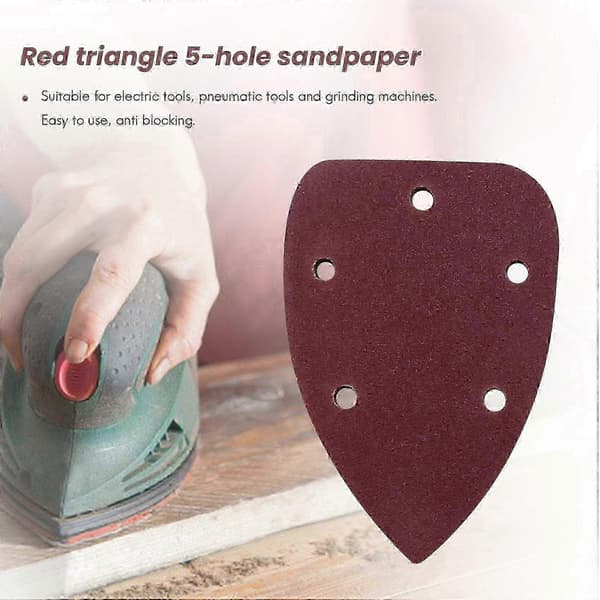 60+80+120 korning sandpapirark, 30-pakning for Black & Decker håndsliper