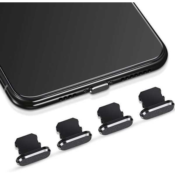 4-pack pölysuojia, jotka ovat yhteensopivia iPhone 11:n ja iPhone 12:n kanssa, suojaavat C