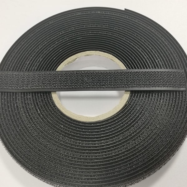 38 mm x 30 m självhäftande kardborreband med krok, nylon