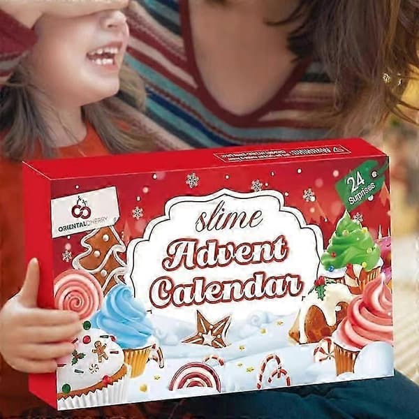 24 dager med slim og sett Julekalender Nedtelling Smør Stress Relief Leker