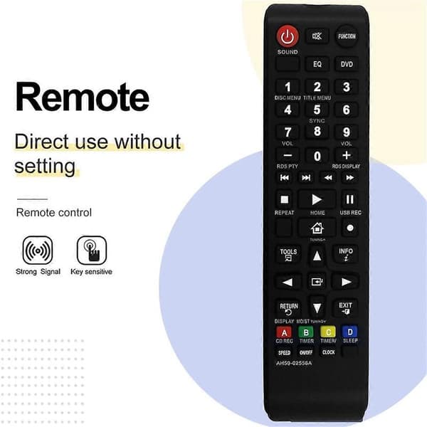 Ersättningsfjärrkontroll Kompatibel med Samsung DVD-spelare - Perfet