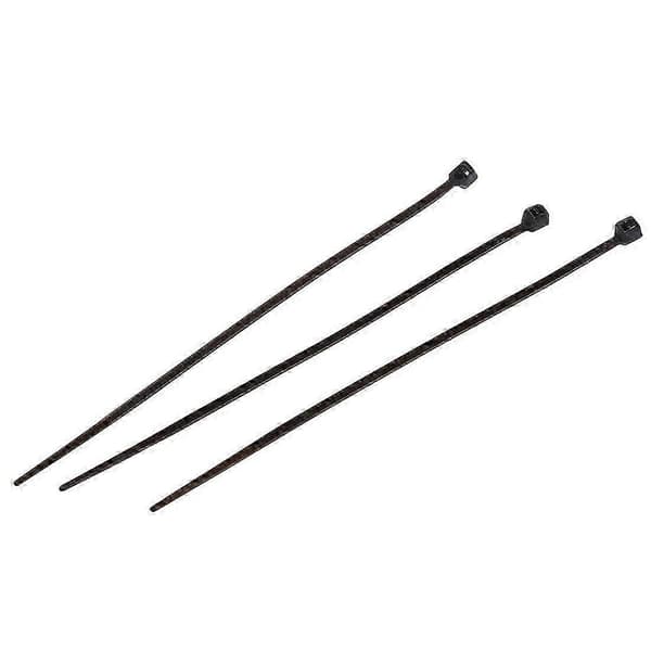 1000 stk. sorte nylonkabelbindere 95 mm x 2 mm