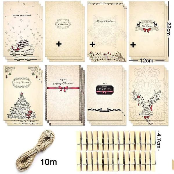 Julekalender 2021, 24 Kraft Jule DIY Gaveposer