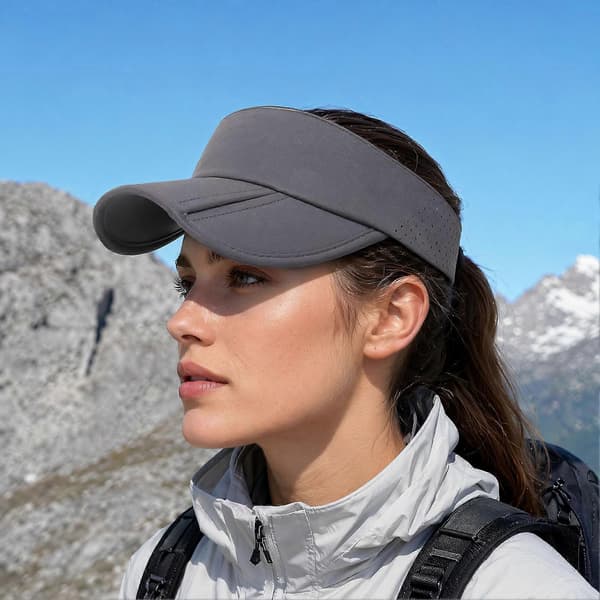 Vikbar tom baseballkeps - UV-skydd och förlängd skärm - för resor och vandring Khaki