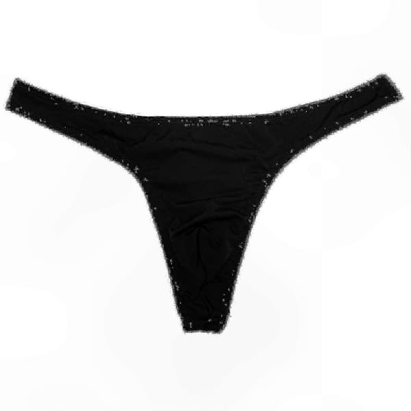Herre String Thong Undertøj, 4-pak, 86% Polyamid 14% Elastan, Åndbar Komfort Støtte, Størrelser S-XL, Flere Farvemuligheder Black blue M
