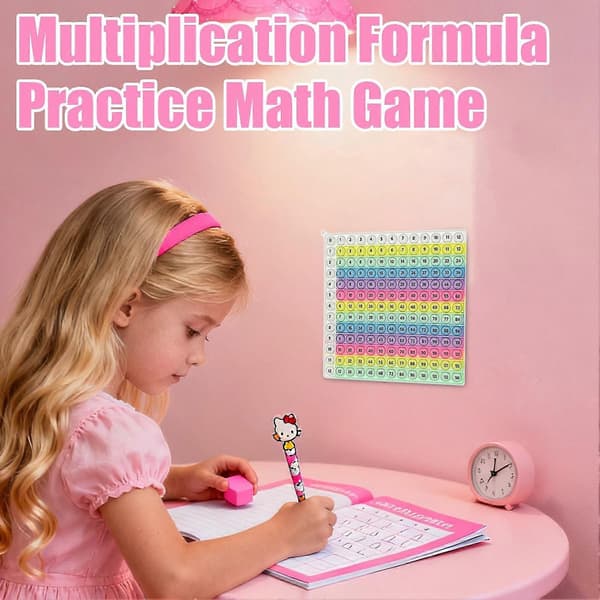 Siffror 12x12 Multiplikation 12+12 Addition Mattespel Fidget Toy Quick Push Pedagogiska Leksaker med Push Bubbles