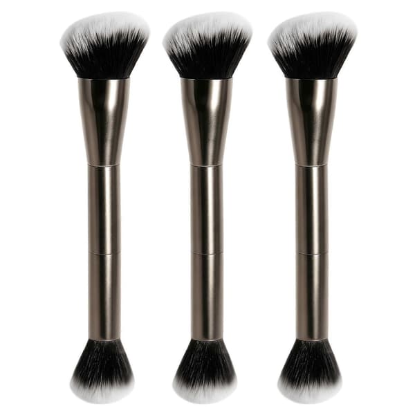Ansiktsmakeupborste Ultramjuka syntetiska borst Lyxgåva för makeupentusiaster 3pcs