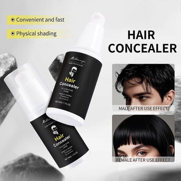 Hårconcealer, Hårconcealer til mænd Roddækning, Hårfibre til mænd, Dækker nemt løst hår og viser hårvolumen 1PCS