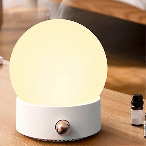 Hem Kreativ Fullmåne Aromdiffusor Eterisk Olja Diffusor Luftåterfuktning Nattlampa Aromdiffusor