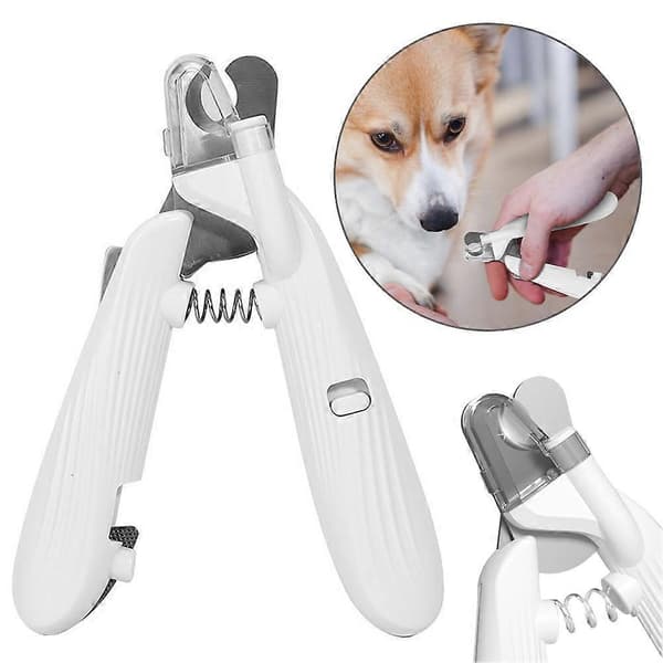 Professionel negleklipper til kæledyr med stænkbeskyttelse - Tilbehør til hunde og katte 3pcs