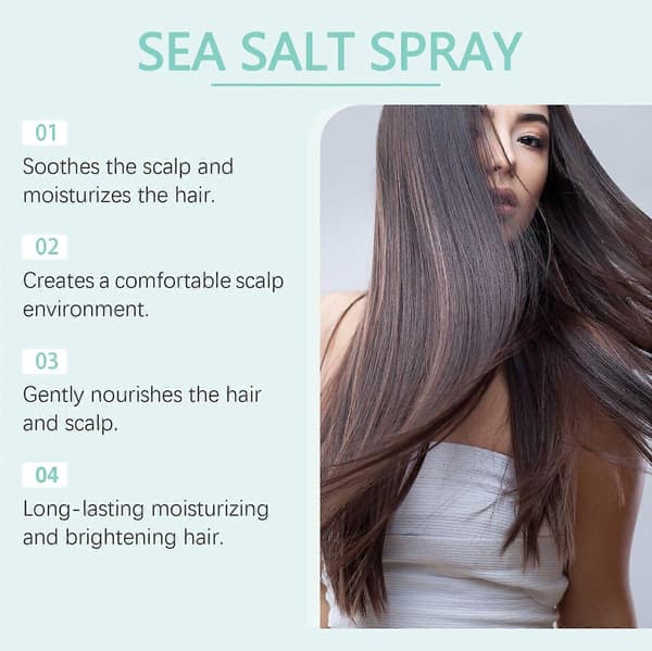 Havsalt-spray - Hovedbundsberoligende & Hårfugtende Behandling (100ML) 3PCS