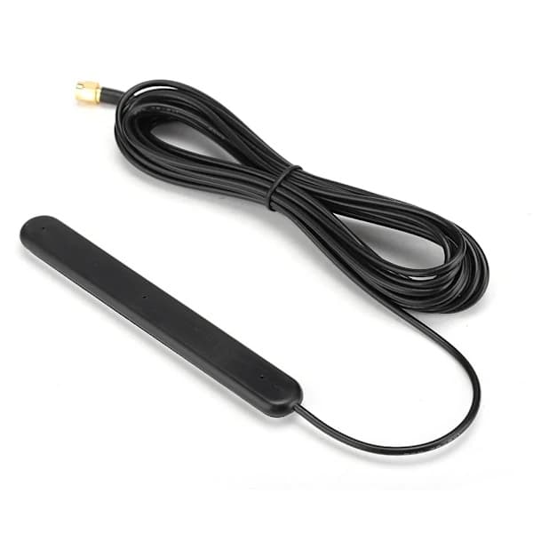 FM/DAB Digitalradioantenn – 5m, SMA, 20dB, 5V, 15mA – Självhäftande montering