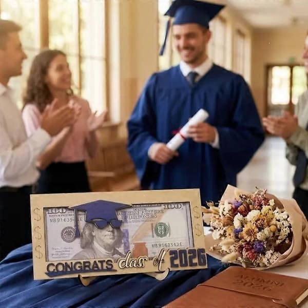 Examenspresenter 2026 Pengar Kontantkuvertlåda Klass 2026 Senior College Black