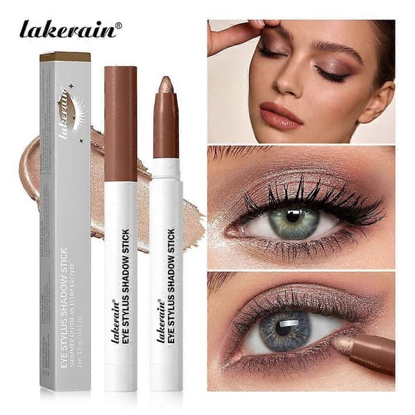 Krämögonskuggsstift, Vattentät Långvarig Ögonskuggspenna, Multifunktionell Skimmer & Matt Eyeliner/Highlighter för Ansikte & Ögon Cool Pink